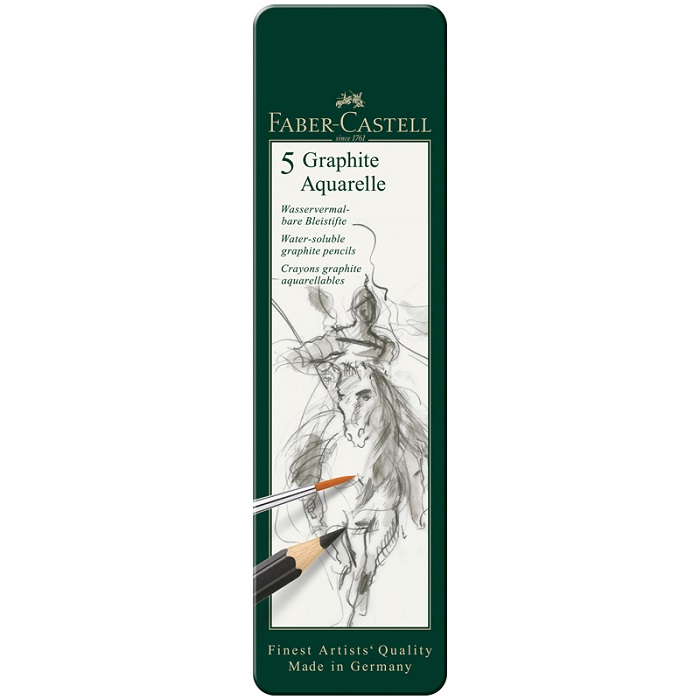 ����� ���������� �������������� ����������� Faber-Castell "Graphite Aquarelle", 5��., HB-8B