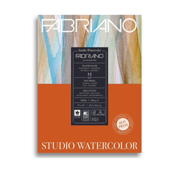 ������ ��� �������� Watercolour Studio 300�/�.�� 22,9x30,5�� ����� 12� ������� �� 1 ������� Fabriano