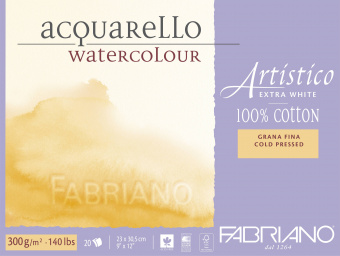 ���� ��� �������� Artistico Extra White 300�/�.�� 23x30,5�� ��� 20� ������� �� 4 �������� Fabriano