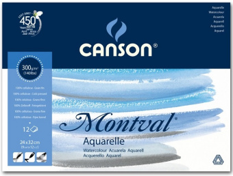 ���� ��� �������� Montval 300�/�.�� 24*32�� 12� ������� �� 4 ��������		Canson