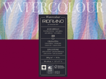 ���� ��� �������� Watercolour Studio 200�/�.�� 30x40�� ��� 20� ������� �� 4 �������� Fabriano